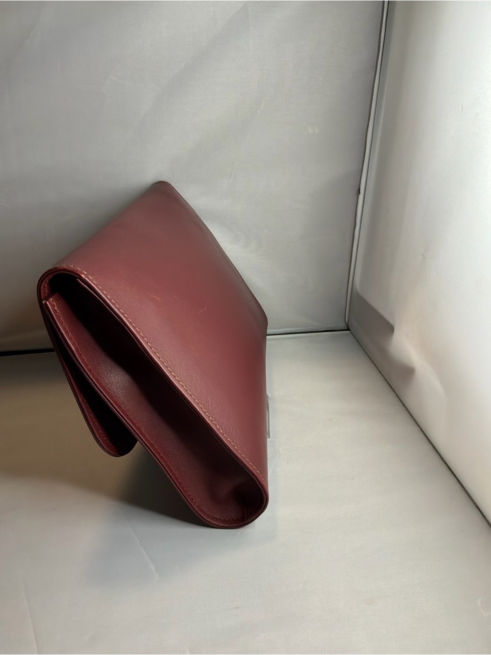 Cartier Leather Clutch in burgundy - Picture 4 of 7